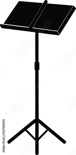 music stand on white background (1).eps