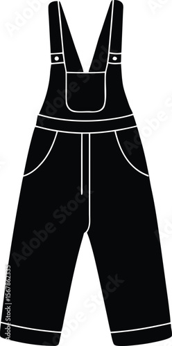 overalls on white background.eps