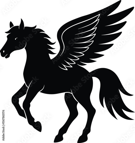 pegasus on white background.eps