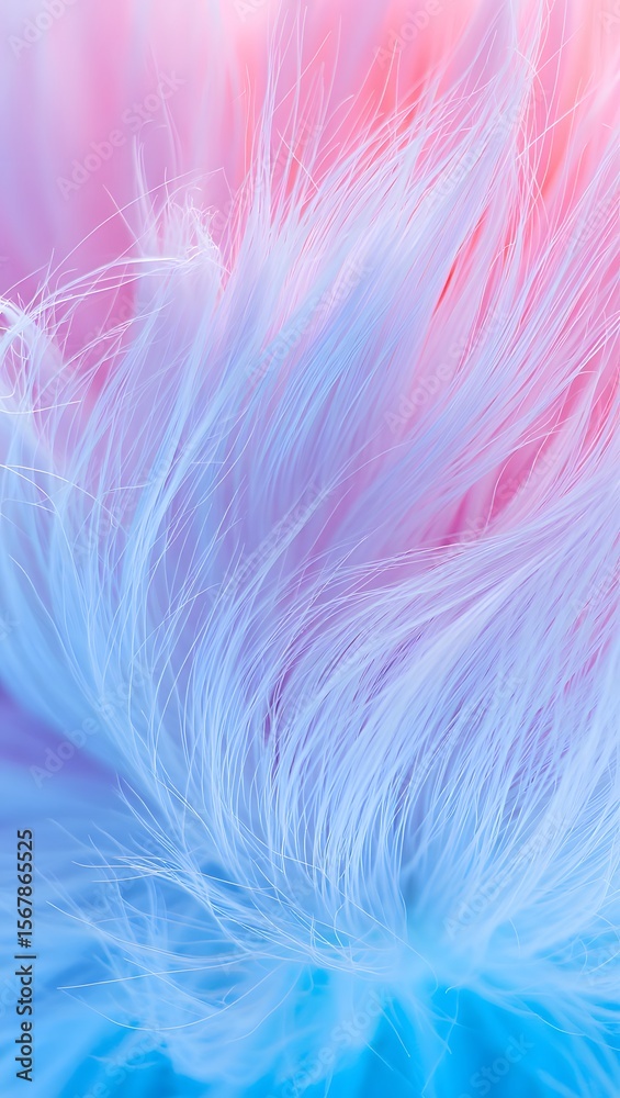 Obraz premium Pastel fluffy texture background abstract soft pink blue purple cotton candy aesthetic design