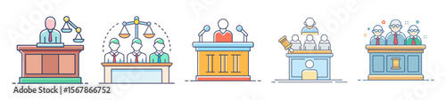 Illustrative Depiction of the Different Aspects of Legal Justice Systems