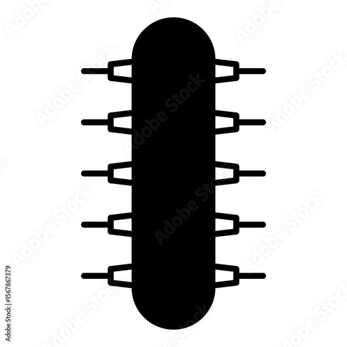 Micro chip icon isolated on white background