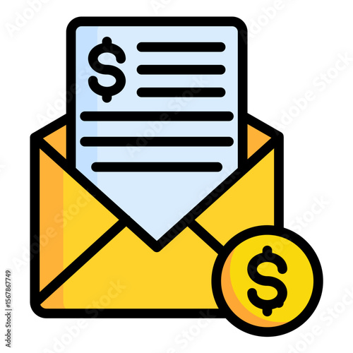 Payslip  Icon Element For Design