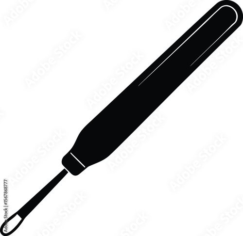 seam ripper on white background.eps