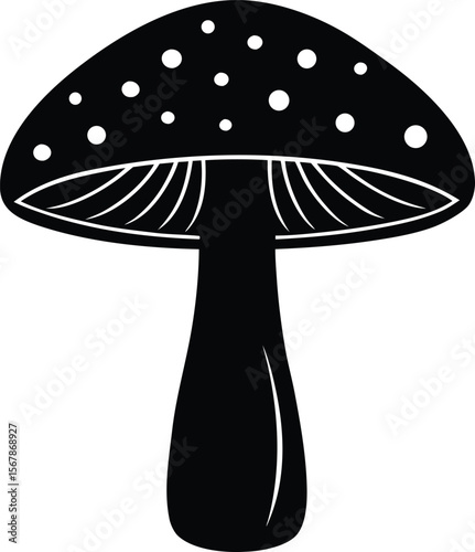 shiitake mushroom on white background.eps