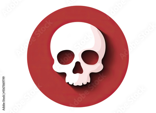 Dead icon, danger or deadly icon