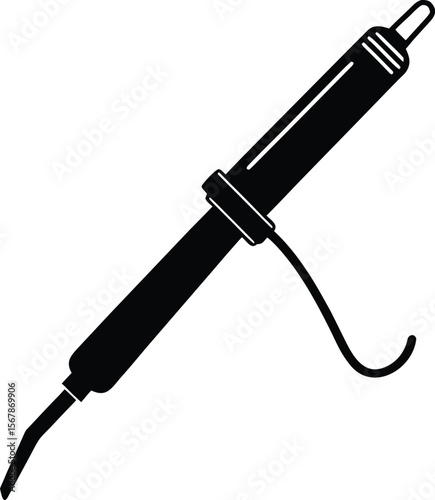 soldering iron on white background.eps