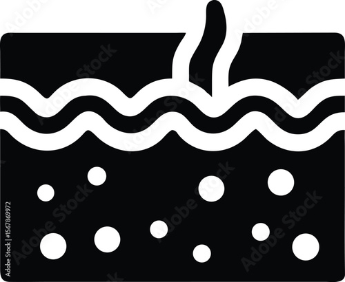 Dry Skin Flakes Symbol flaky peeling