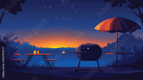 Picturesque Outdoor Bar for Enjoying a Lovely Evening
