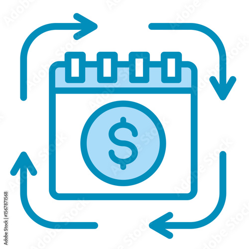 Payroll Cycle  Icon Element For Design