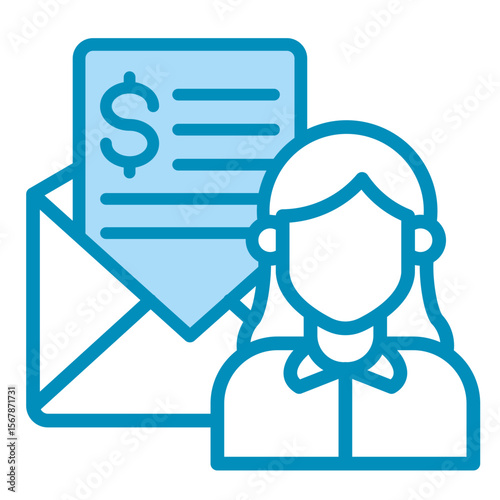 Employee Payslip  Icon Element For Design