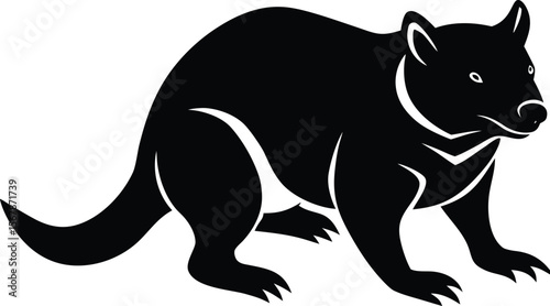 tasmanian devil on white background.eps