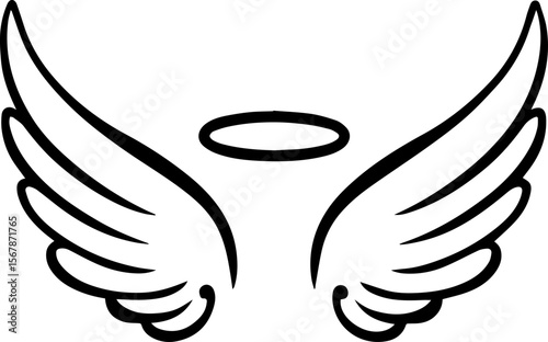angel wings.Vector EPS Design