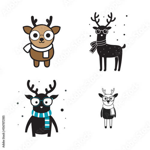 christmas reindeer set