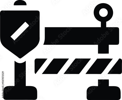 Security Guard At Checkpoint icon