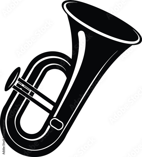 tuba on white background.eps