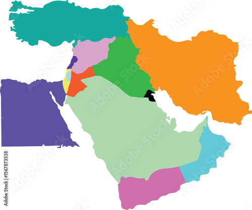 middle east vector design with white background
