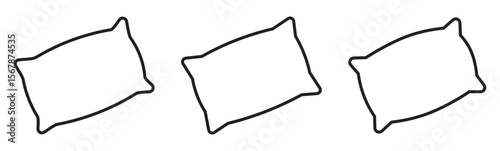 pillow icon vector design template elegant style. Pillow icon symbol for apps and websites. Pillow sign and symbol. Comfortable fluffy pillow. Pillow icon vector. Pillow sign and symbol.