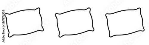 pillow icon vector design template elegant style. Pillow icon symbol for apps and websites. Pillow sign and symbol. Comfortable fluffy pillow. Pillow icon vector. Pillow sign and symbol.
