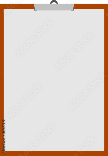 clipboard with paper