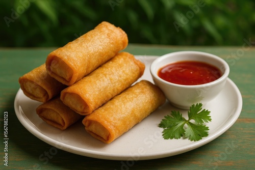 Crispy Deep-Fried Spring Rolls