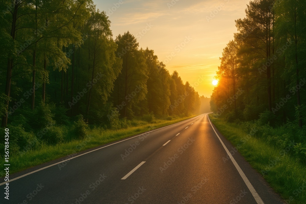 Fototapeta premium Rural highway scene