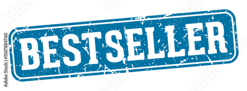 best seller rectangular sign. best seller stamp