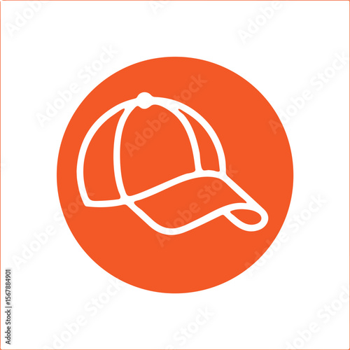 Cap simple icon. Vector ICON all icon Viktor