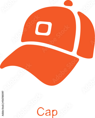 Cap simple icon. Vector ICON all icon Viktor