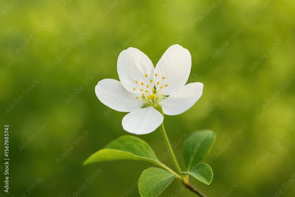 Fototapeta premium Elegant White Flower in the Wilderness