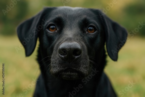 Wallpaper Mural Close-up of a domestic black dogâ€šÃ„Ã´s muzzle highlighting details Torontodigital.ca