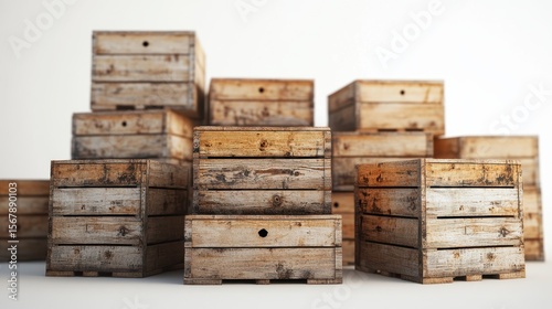 old wooden box with bee house