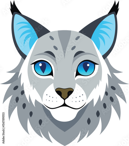 Snow Leopard Vector Illustration