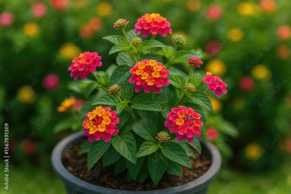 Fototapeta premium Detailed view of a potted tree