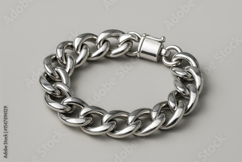 Shiny silver jewelry accessory for fashionable bracelets