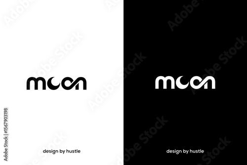 5.elogo moon font logo simple