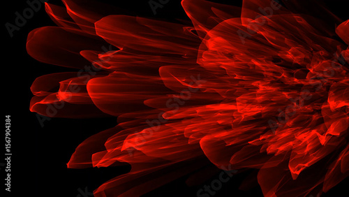 Crimson Flames Abstract: A Fiery Dance of Light and Shadow, Exploring the Depths of Red and Black with Subtle Translucent Textures