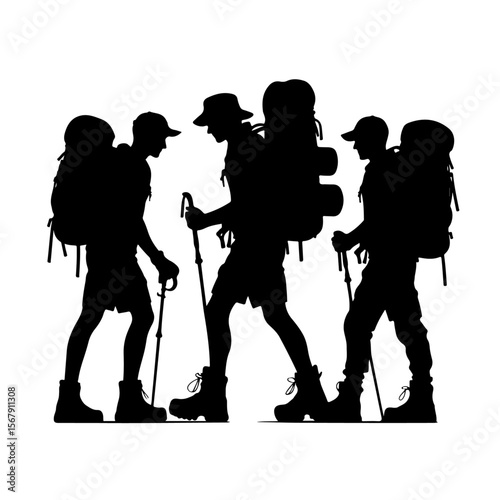 hiker Silhouette , hiker vector