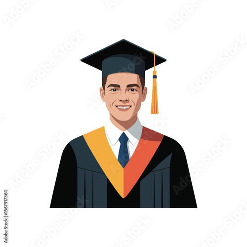 graduate student with diploma