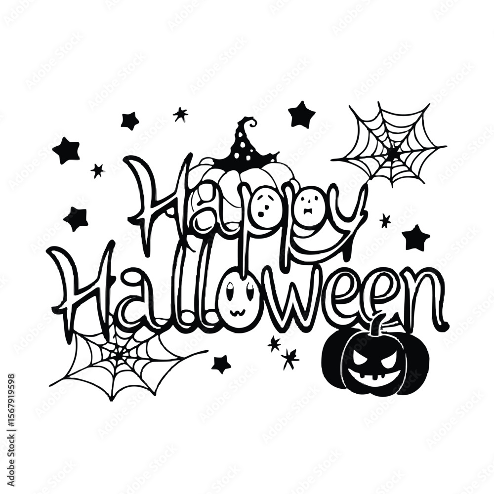 Obraz premium Halloween Design Element. Autumn festive halloween