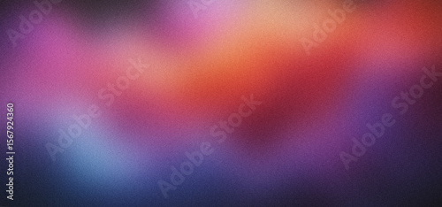 Abstract vibrant background abstract gradient shape on black or noisy background.