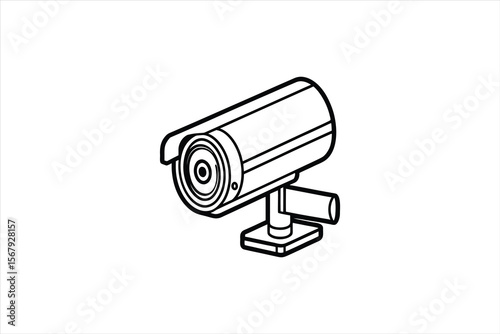 Security Camera Icon Outline Design