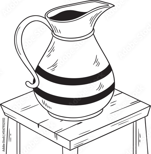 illustration of a jug of milk