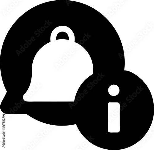 Information Icon with Notification Bell