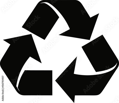 Recyclable Paper Material Vector Illustration