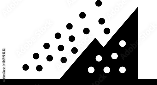 Data Analysis Scatter Graph Vector Illustration