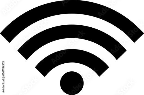 Wi Fi Signal Icon Black and White