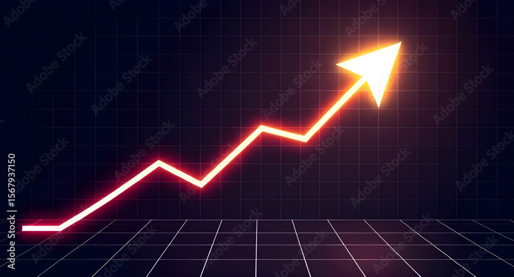 Naklejka premium Business arrow, Growth arrow, Upward arrow, Success arrow, Arrow icon, Profit arrow, Increase arrow, Financial arrow, Business trend arrow, Corporate arrow, Chart arrow, Market arrow, Arrow vector, Pr
