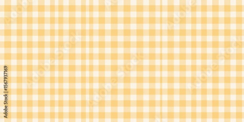 Abstract tan and white gingham vector background, classic neutral texture with copy space, illustration, subtle