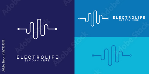 Electro Pulse Logo Set